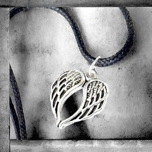 5 For $25💫Alternative Silver Angel Wings Pendant Necklace